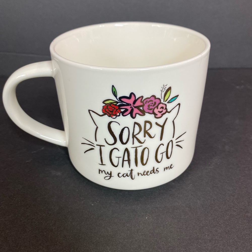 Cat Owner Desk Office Large Porcelain Coffee Mug